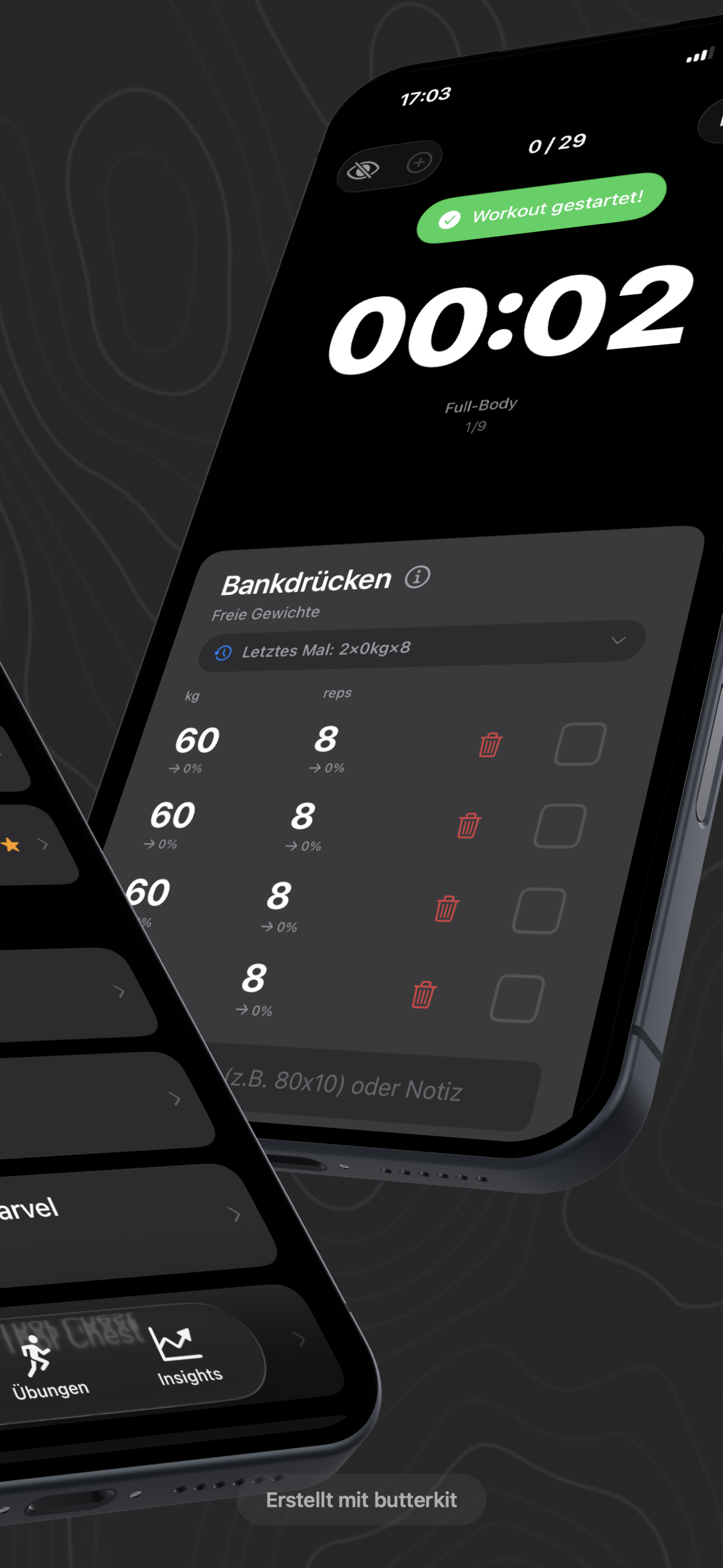 GymBo Workout Tracking